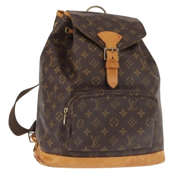 Louis Vuitton Handbags - LOUIS VUITTON Monogram Montsouris GM Backpack M51135 LV Auth BA6032